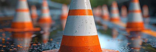 Cônes de circulation pour permis de conduire